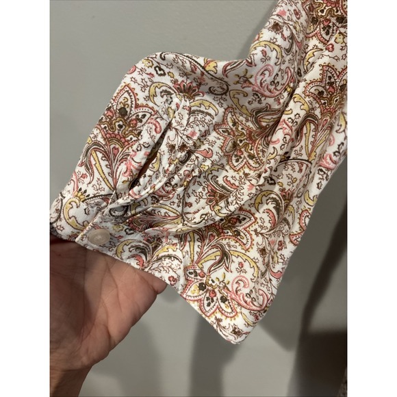 Talbots Women's Boho Button Down Peasant Shirt XL - Picture 3 of 5